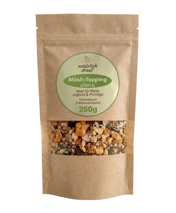 Natürlich drauf Müsli Topping classic 250 g – Produktverpackung
